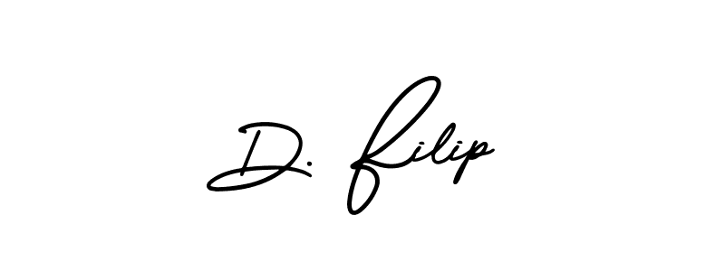 How to make D. Filip signature? AmerikaSignatureDemo-Regular is a professional autograph style. Create handwritten signature for D. Filip name. D. Filip signature style 3 images and pictures png