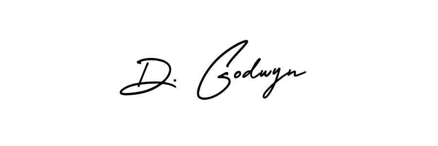 Use a signature maker to create a handwritten signature online. With this signature software, you can design (AmerikaSignatureDemo-Regular) your own signature for name D. Godwyn. D. Godwyn signature style 3 images and pictures png