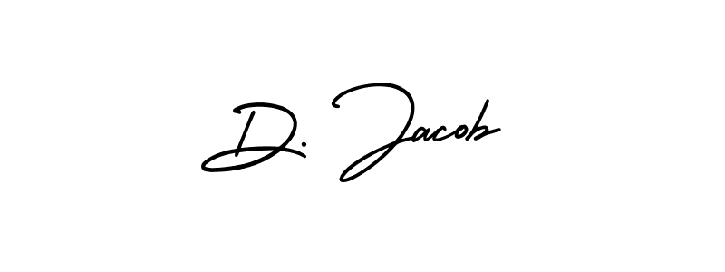 Design your own signature with our free online signature maker. With this signature software, you can create a handwritten (AmerikaSignatureDemo-Regular) signature for name D. Jacob. D. Jacob signature style 3 images and pictures png