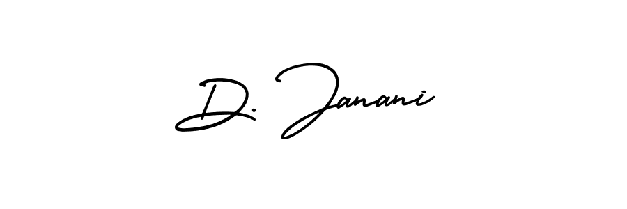 Create a beautiful signature design for name D. Janani. With this signature (AmerikaSignatureDemo-Regular) fonts, you can make a handwritten signature for free. D. Janani signature style 3 images and pictures png