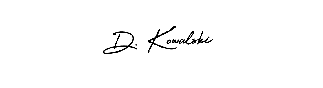 This is the best signature style for the D. Kowalski name. Also you like these signature font (AmerikaSignatureDemo-Regular). Mix name signature. D. Kowalski signature style 3 images and pictures png