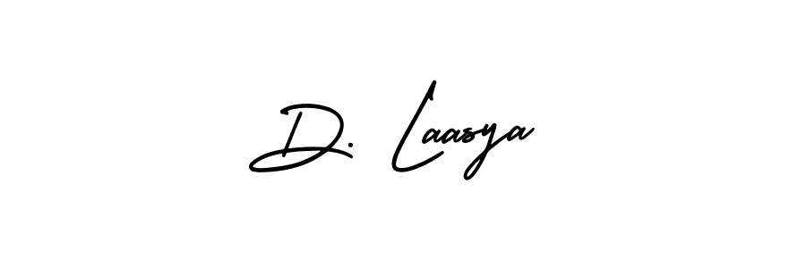 Similarly AmerikaSignatureDemo-Regular is the best handwritten signature design. Signature creator online .You can use it as an online autograph creator for name D. Laasya. D. Laasya signature style 3 images and pictures png