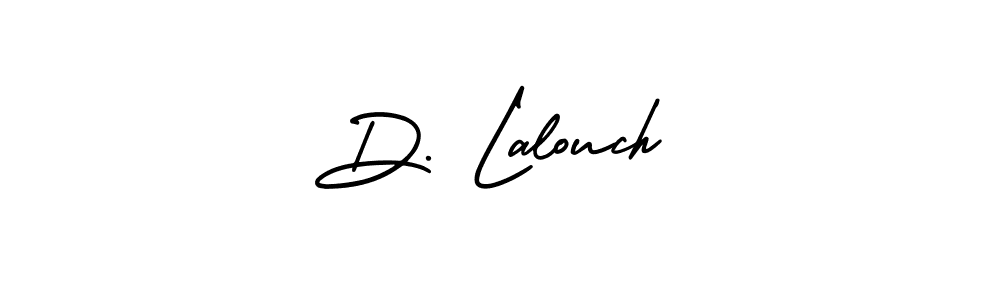 Make a short D. Lalouch signature style. Manage your documents anywhere anytime using AmerikaSignatureDemo-Regular. Create and add eSignatures, submit forms, share and send files easily. D. Lalouch signature style 3 images and pictures png