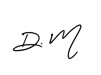 Make a beautiful signature design for name D. M. With this signature (AmerikaSignatureDemo-Regular) style, you can create a handwritten signature for free. D. M signature style 3 images and pictures png