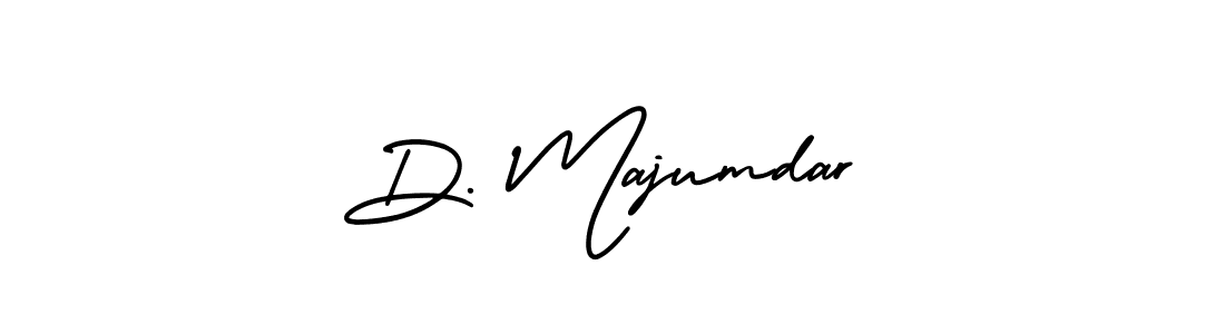 The best way (AmerikaSignatureDemo-Regular) to make a short signature is to pick only two or three words in your name. The name D. Majumdar include a total of six letters. For converting this name. D. Majumdar signature style 3 images and pictures png