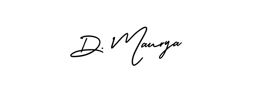 Create a beautiful signature design for name D. Maurya. With this signature (AmerikaSignatureDemo-Regular) fonts, you can make a handwritten signature for free. D. Maurya signature style 3 images and pictures png