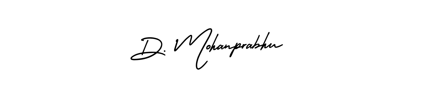 AmerikaSignatureDemo-Regular is a professional signature style that is perfect for those who want to add a touch of class to their signature. It is also a great choice for those who want to make their signature more unique. Get D. Mohanprabhu name to fancy signature for free. D. Mohanprabhu signature style 3 images and pictures png