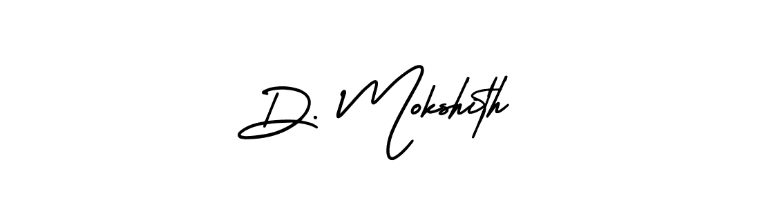 It looks lik you need a new signature style for name D. Mokshith. Design unique handwritten (AmerikaSignatureDemo-Regular) signature with our free signature maker in just a few clicks. D. Mokshith signature style 3 images and pictures png