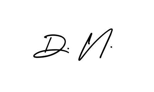 Design your own signature with our free online signature maker. With this signature software, you can create a handwritten (AmerikaSignatureDemo-Regular) signature for name D. N.. D. N. signature style 3 images and pictures png