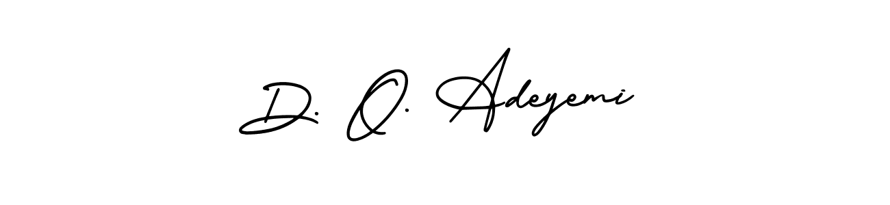 AmerikaSignatureDemo-Regular is a professional signature style that is perfect for those who want to add a touch of class to their signature. It is also a great choice for those who want to make their signature more unique. Get D. O. Adeyemi name to fancy signature for free. D. O. Adeyemi signature style 3 images and pictures png