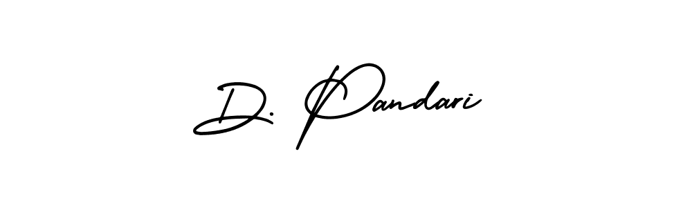 Create a beautiful signature design for name D. Pandari. With this signature (AmerikaSignatureDemo-Regular) fonts, you can make a handwritten signature for free. D. Pandari signature style 3 images and pictures png