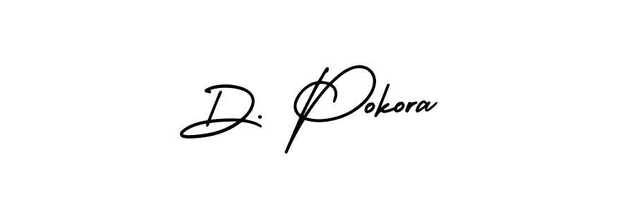 Make a beautiful signature design for name D. Pokora. With this signature (AmerikaSignatureDemo-Regular) style, you can create a handwritten signature for free. D. Pokora signature style 3 images and pictures png