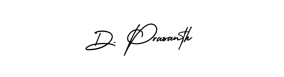 Make a beautiful signature design for name D. Prasanth. With this signature (AmerikaSignatureDemo-Regular) style, you can create a handwritten signature for free. D. Prasanth signature style 3 images and pictures png