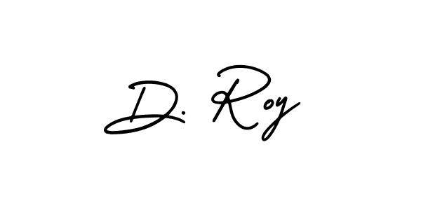Design your own signature with our free online signature maker. With this signature software, you can create a handwritten (AmerikaSignatureDemo-Regular) signature for name D. Roy. D. Roy signature style 3 images and pictures png