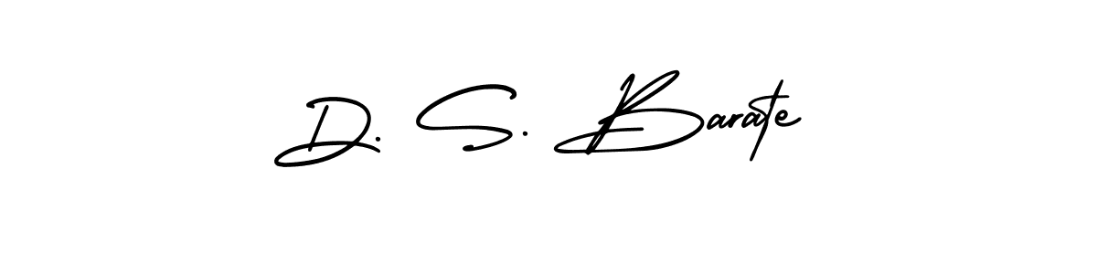 How to make D. S. Barate name signature. Use AmerikaSignatureDemo-Regular style for creating short signs online. This is the latest handwritten sign. D. S. Barate signature style 3 images and pictures png