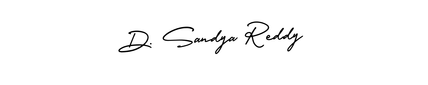 You should practise on your own different ways (AmerikaSignatureDemo-Regular) to write your name (D. Sandya Reddy) in signature. don't let someone else do it for you. D. Sandya Reddy signature style 3 images and pictures png