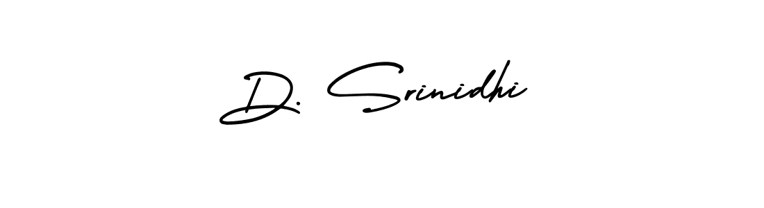 Make a beautiful signature design for name D. Srinidhi. Use this online signature maker to create a handwritten signature for free. D. Srinidhi signature style 3 images and pictures png