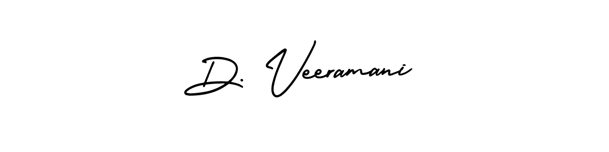 AmerikaSignatureDemo-Regular is a professional signature style that is perfect for those who want to add a touch of class to their signature. It is also a great choice for those who want to make their signature more unique. Get D. Veeramani name to fancy signature for free. D. Veeramani signature style 3 images and pictures png