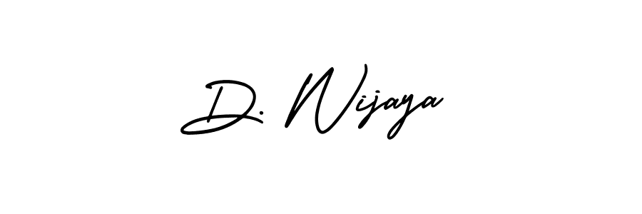How to make D. Wijaya signature? AmerikaSignatureDemo-Regular is a professional autograph style. Create handwritten signature for D. Wijaya name. D. Wijaya signature style 3 images and pictures png