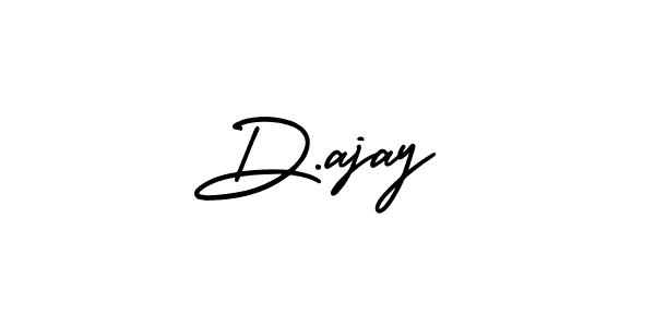 You should practise on your own different ways (AmerikaSignatureDemo-Regular) to write your name (D.ajay) in signature. don't let someone else do it for you. D.ajay signature style 3 images and pictures png