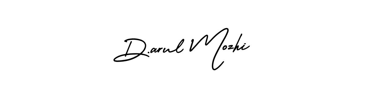 Also You can easily find your signature by using the search form. We will create D.arul Mozhi name handwritten signature images for you free of cost using AmerikaSignatureDemo-Regular sign style. D.arul Mozhi signature style 3 images and pictures png