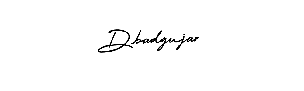 Design your own signature with our free online signature maker. With this signature software, you can create a handwritten (AmerikaSignatureDemo-Regular) signature for name D.badgujar. D.badgujar signature style 3 images and pictures png