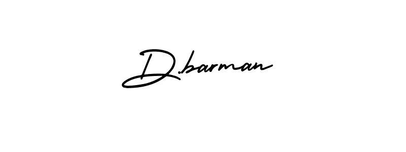 Use a signature maker to create a handwritten signature online. With this signature software, you can design (AmerikaSignatureDemo-Regular) your own signature for name D.barman. D.barman signature style 3 images and pictures png