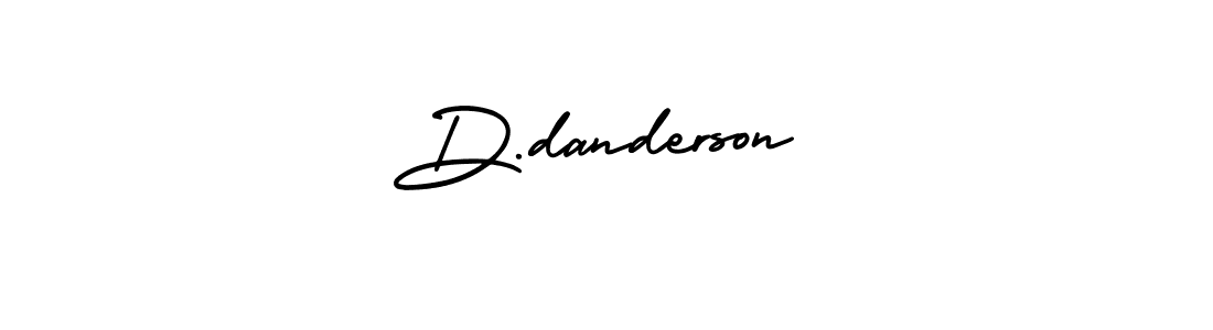 Use a signature maker to create a handwritten signature online. With this signature software, you can design (AmerikaSignatureDemo-Regular) your own signature for name D.danderson. D.danderson signature style 3 images and pictures png