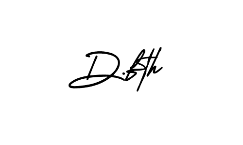 How to make D.fth name signature. Use AmerikaSignatureDemo-Regular style for creating short signs online. This is the latest handwritten sign. D.fth signature style 3 images and pictures png