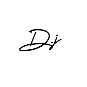 Make a beautiful signature design for name D.j. With this signature (AmerikaSignatureDemo-Regular) style, you can create a handwritten signature for free. D.j signature style 3 images and pictures png