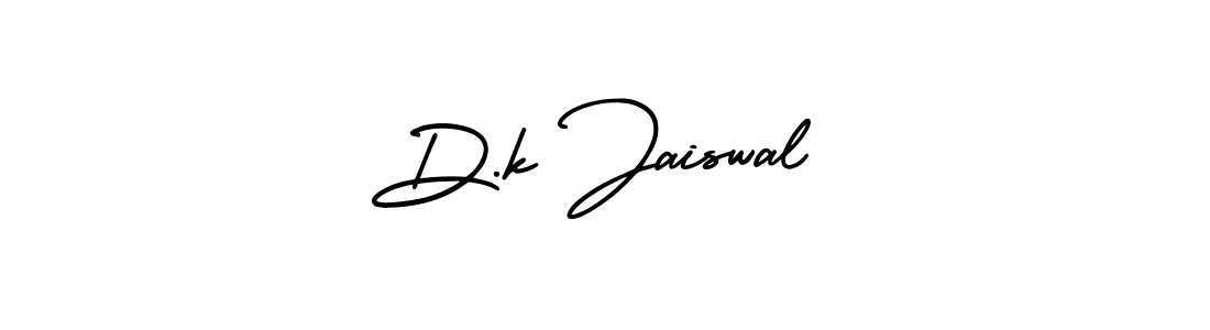 D.k Jaiswal stylish signature style. Best Handwritten Sign (AmerikaSignatureDemo-Regular) for my name. Handwritten Signature Collection Ideas for my name D.k Jaiswal. D.k Jaiswal signature style 3 images and pictures png