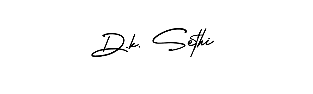 Make a beautiful signature design for name D.k. Sethi. With this signature (AmerikaSignatureDemo-Regular) style, you can create a handwritten signature for free. D.k. Sethi signature style 3 images and pictures png