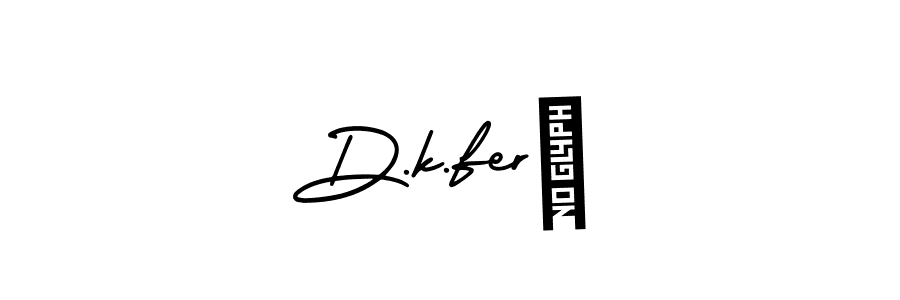 It looks lik you need a new signature style for name D.k.ferà. Design unique handwritten (AmerikaSignatureDemo-Regular) signature with our free signature maker in just a few clicks. D.k.ferà signature style 3 images and pictures png