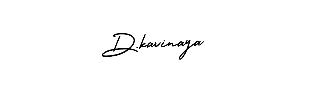 D.kavinaya stylish signature style. Best Handwritten Sign (AmerikaSignatureDemo-Regular) for my name. Handwritten Signature Collection Ideas for my name D.kavinaya. D.kavinaya signature style 3 images and pictures png