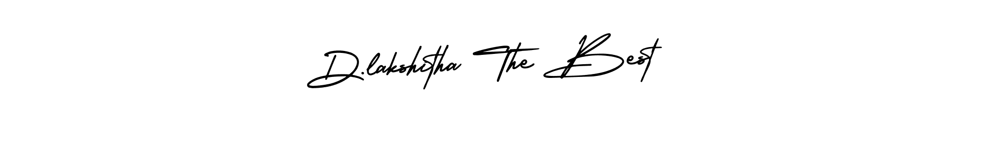 Design your own signature with our free online signature maker. With this signature software, you can create a handwritten (AmerikaSignatureDemo-Regular) signature for name D.lakshitha The Best. D.lakshitha The Best signature style 3 images and pictures png