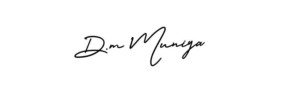 if you are searching for the best signature style for your name D.m Muniya. so please give up your signature search. here we have designed multiple signature styles  using AmerikaSignatureDemo-Regular. D.m Muniya signature style 3 images and pictures png