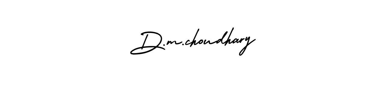 You should practise on your own different ways (AmerikaSignatureDemo-Regular) to write your name (D.m.choudhary) in signature. don't let someone else do it for you. D.m.choudhary signature style 3 images and pictures png
