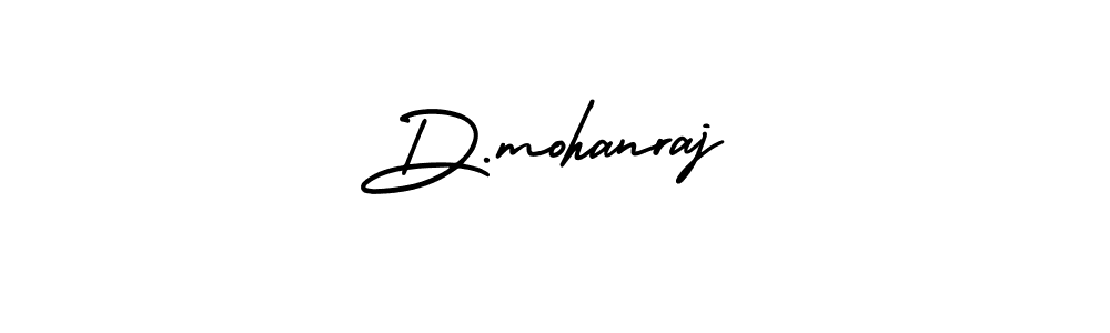 Use a signature maker to create a handwritten signature online. With this signature software, you can design (AmerikaSignatureDemo-Regular) your own signature for name D.mohanraj. D.mohanraj signature style 3 images and pictures png