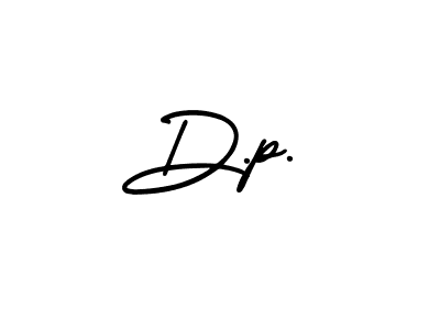 Make a beautiful signature design for name D.p.. With this signature (AmerikaSignatureDemo-Regular) style, you can create a handwritten signature for free. D.p. signature style 3 images and pictures png