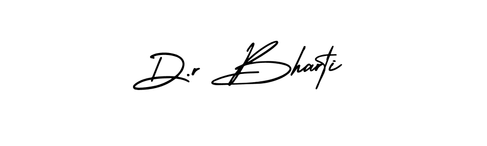 Design your own signature with our free online signature maker. With this signature software, you can create a handwritten (AmerikaSignatureDemo-Regular) signature for name D.r Bharti. D.r Bharti signature style 3 images and pictures png