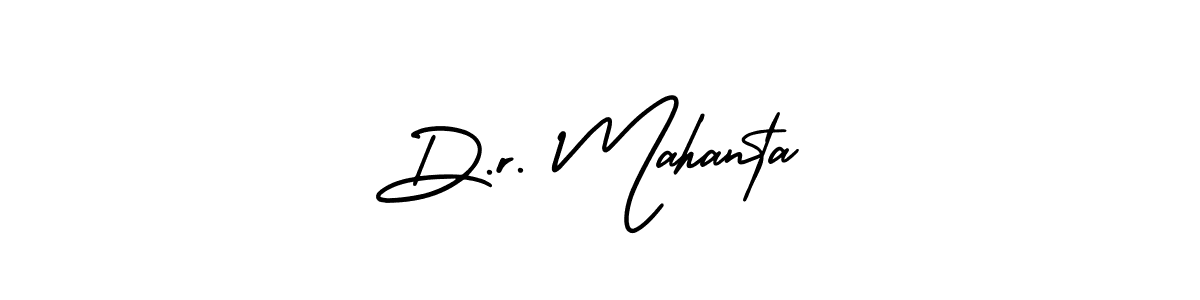 It looks lik you need a new signature style for name D.r. Mahanta. Design unique handwritten (AmerikaSignatureDemo-Regular) signature with our free signature maker in just a few clicks. D.r. Mahanta signature style 3 images and pictures png