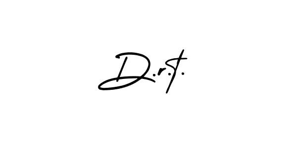 Make a beautiful signature design for name D.r.t.. With this signature (AmerikaSignatureDemo-Regular) style, you can create a handwritten signature for free. D.r.t. signature style 3 images and pictures png