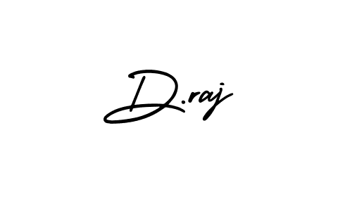 How to make D.raj name signature. Use AmerikaSignatureDemo-Regular style for creating short signs online. This is the latest handwritten sign. D.raj signature style 3 images and pictures png