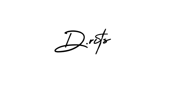 Use a signature maker to create a handwritten signature online. With this signature software, you can design (AmerikaSignatureDemo-Regular) your own signature for name D.rits. D.rits signature style 3 images and pictures png