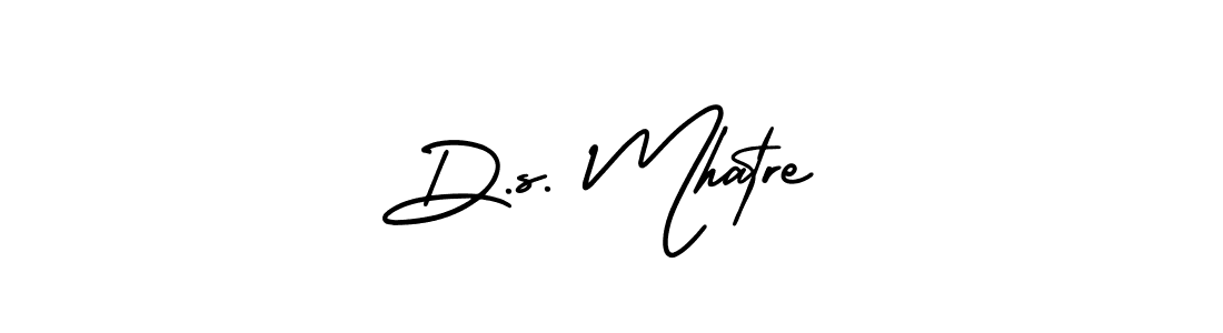 Make a beautiful signature design for name D.s. Mhatre. With this signature (AmerikaSignatureDemo-Regular) style, you can create a handwritten signature for free. D.s. Mhatre signature style 3 images and pictures png