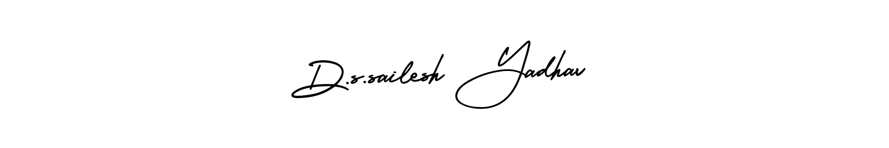 Create a beautiful signature design for name D.s.sailesh Yadhav. With this signature (AmerikaSignatureDemo-Regular) fonts, you can make a handwritten signature for free. D.s.sailesh Yadhav signature style 3 images and pictures png