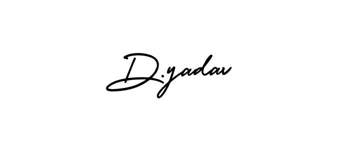 Make a beautiful signature design for name D.yadav. With this signature (AmerikaSignatureDemo-Regular) style, you can create a handwritten signature for free. D.yadav signature style 3 images and pictures png