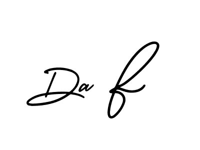 Design your own signature with our free online signature maker. With this signature software, you can create a handwritten (AmerikaSignatureDemo-Regular) signature for name Da F. Da F signature style 3 images and pictures png