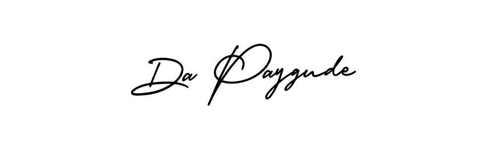 Use a signature maker to create a handwritten signature online. With this signature software, you can design (AmerikaSignatureDemo-Regular) your own signature for name Da Paygude. Da Paygude signature style 3 images and pictures png