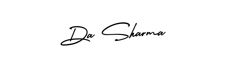 Design your own signature with our free online signature maker. With this signature software, you can create a handwritten (AmerikaSignatureDemo-Regular) signature for name Da Sharma. Da Sharma signature style 3 images and pictures png